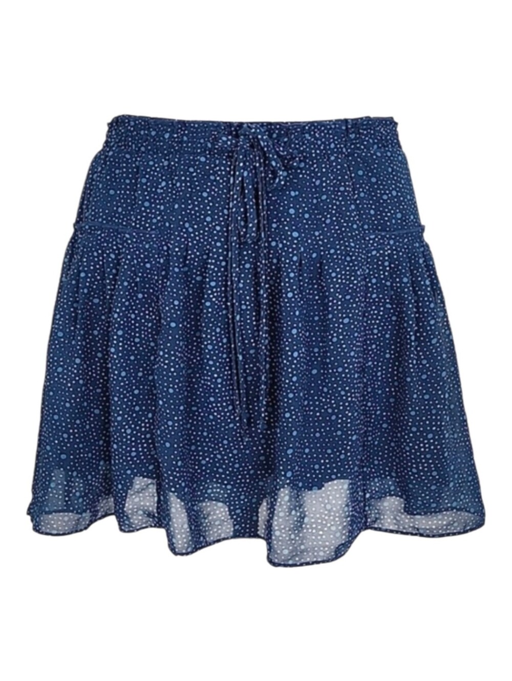 American Eagle Women's Blue Polka Dots Short Skirt Lightweight Lined M